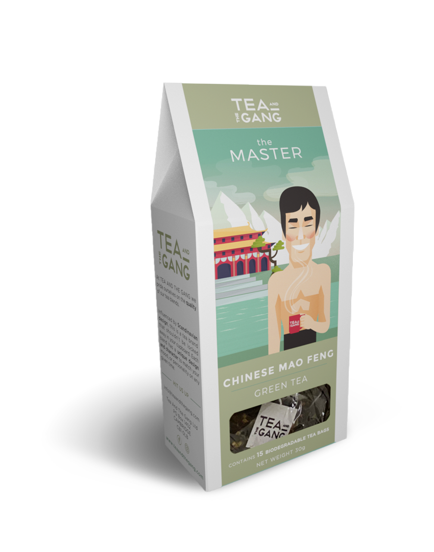 The Master – Mao Feng Green Tea - Retail Box (Contains 15 Tea Bags) image