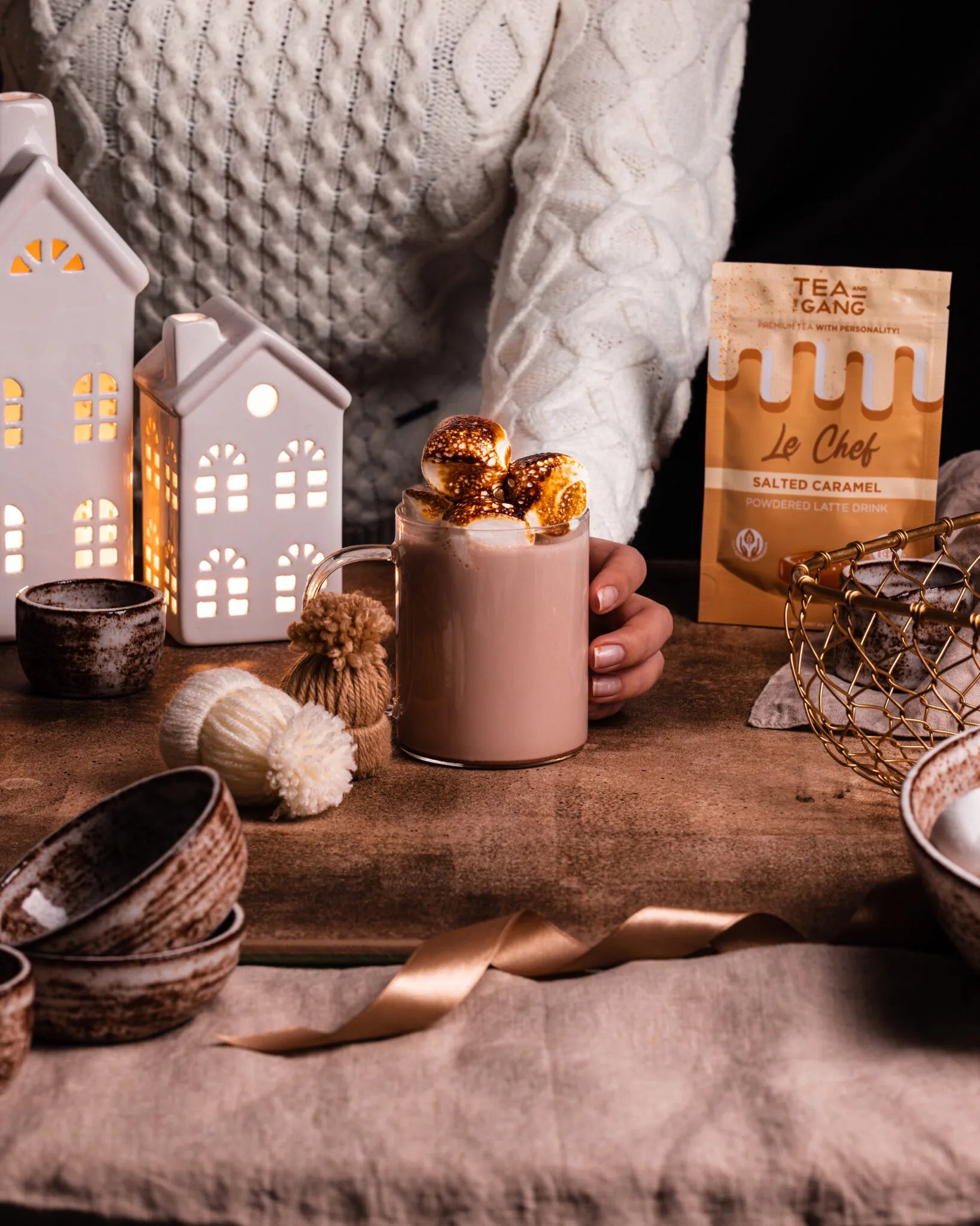 Chocolate latte powders