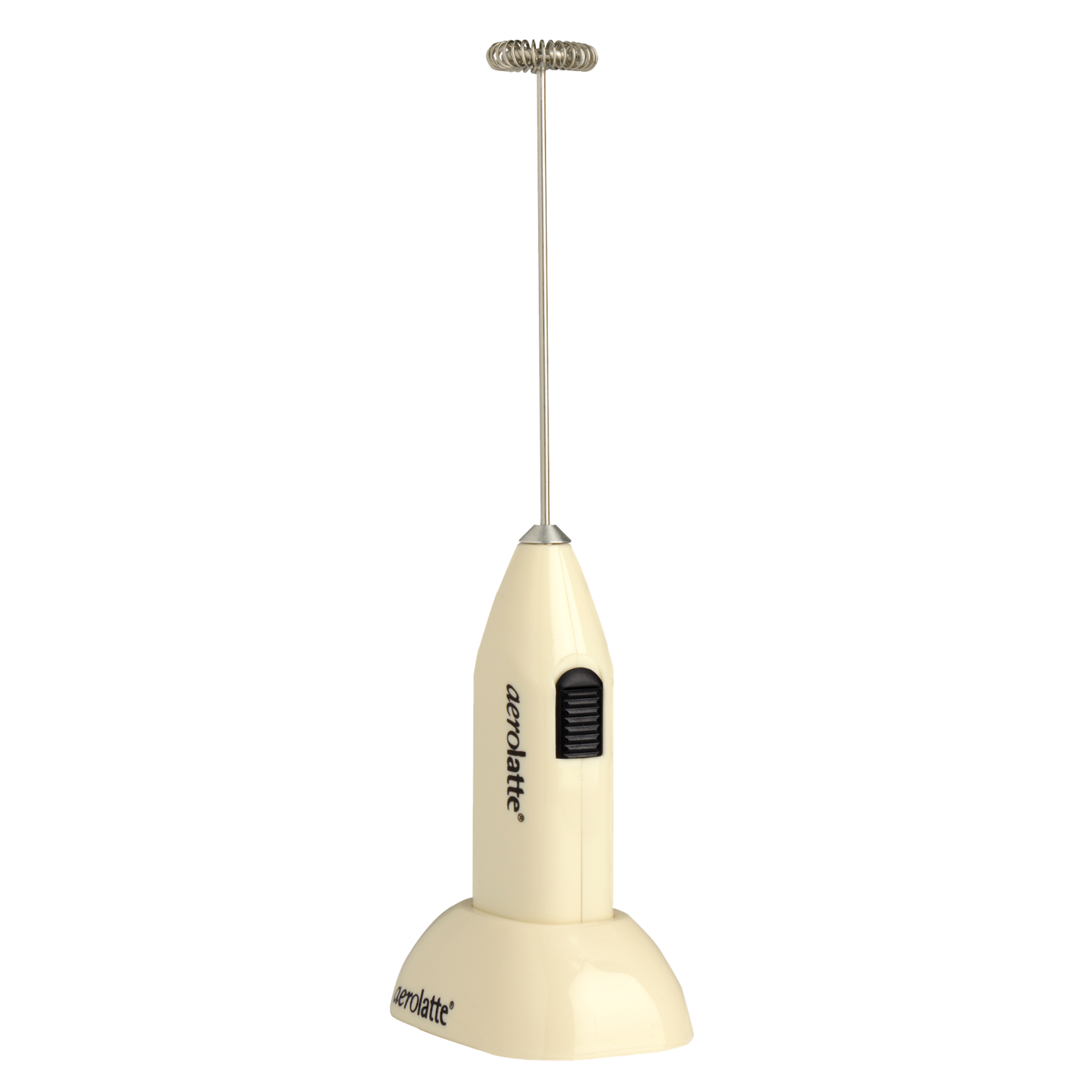 Aerolatte Milk Frother with stand - Ivory white image