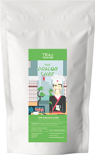 The Dragon Chef - Chilli Immunity Green Tea - Loose leaf tea (250g pouch) image