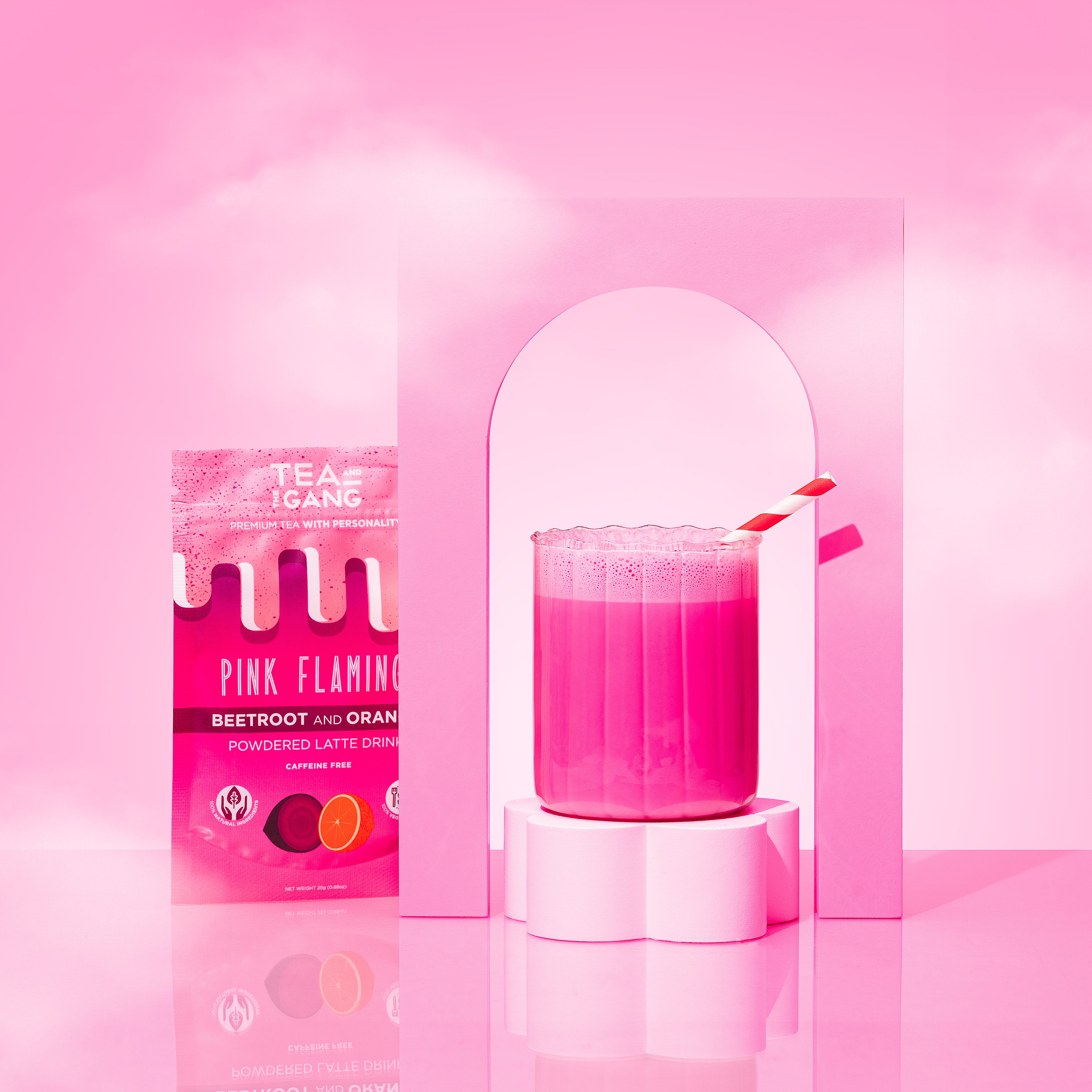 The Pink Flamingo - Beetroot and Orange latte powder
