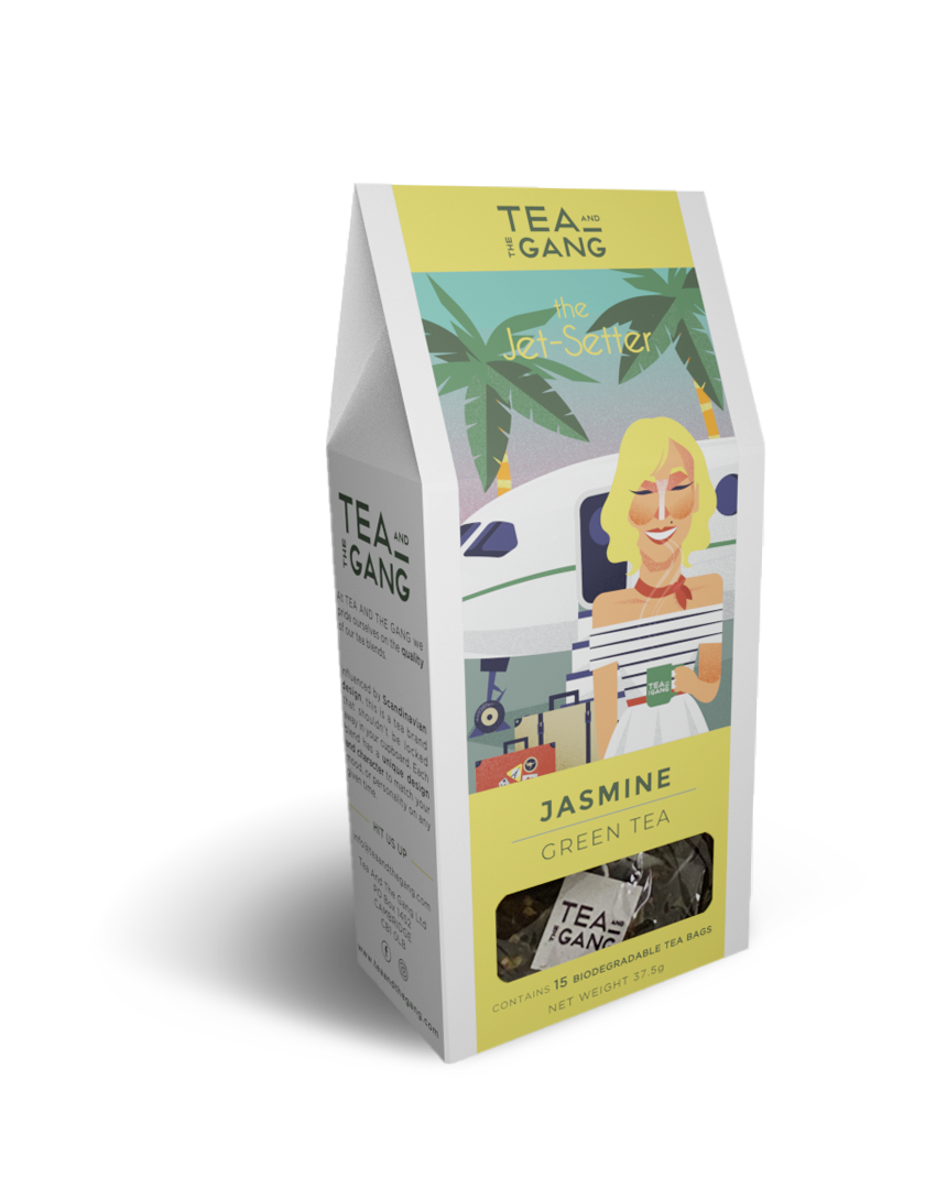 The Jet-setter - Jasmine Green Teabags – Tea and the gang